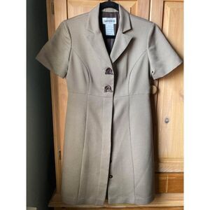 🧺Danny & Nicole Vintage 90s 1 pc Suit Dress in Heathered Brown, Size 6